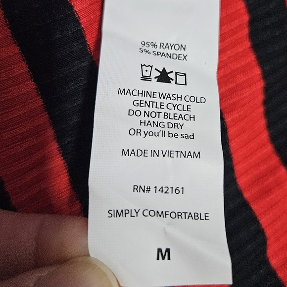 Lularoe Irma Striped Tunic Shirt Medium - Picture 8 of 8